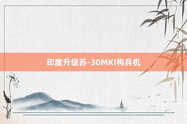 印度升级苏-30MKI构兵机